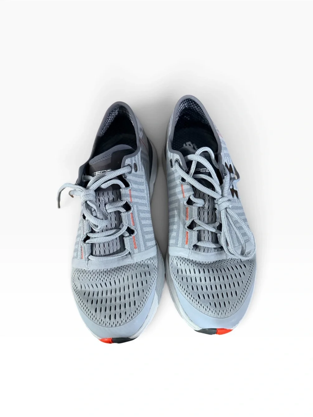 Under Armour gray Men’s Athletic Sneakers with Subtle Orange Accents